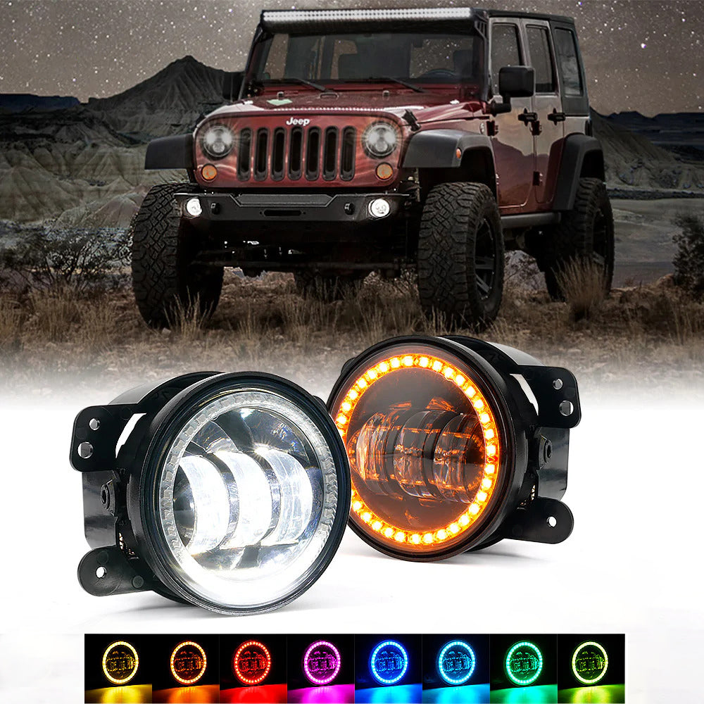 7" Halo Headlights with DRL & Turn Signal for 2007-2018 Jeep Wrangler JK | Ultra