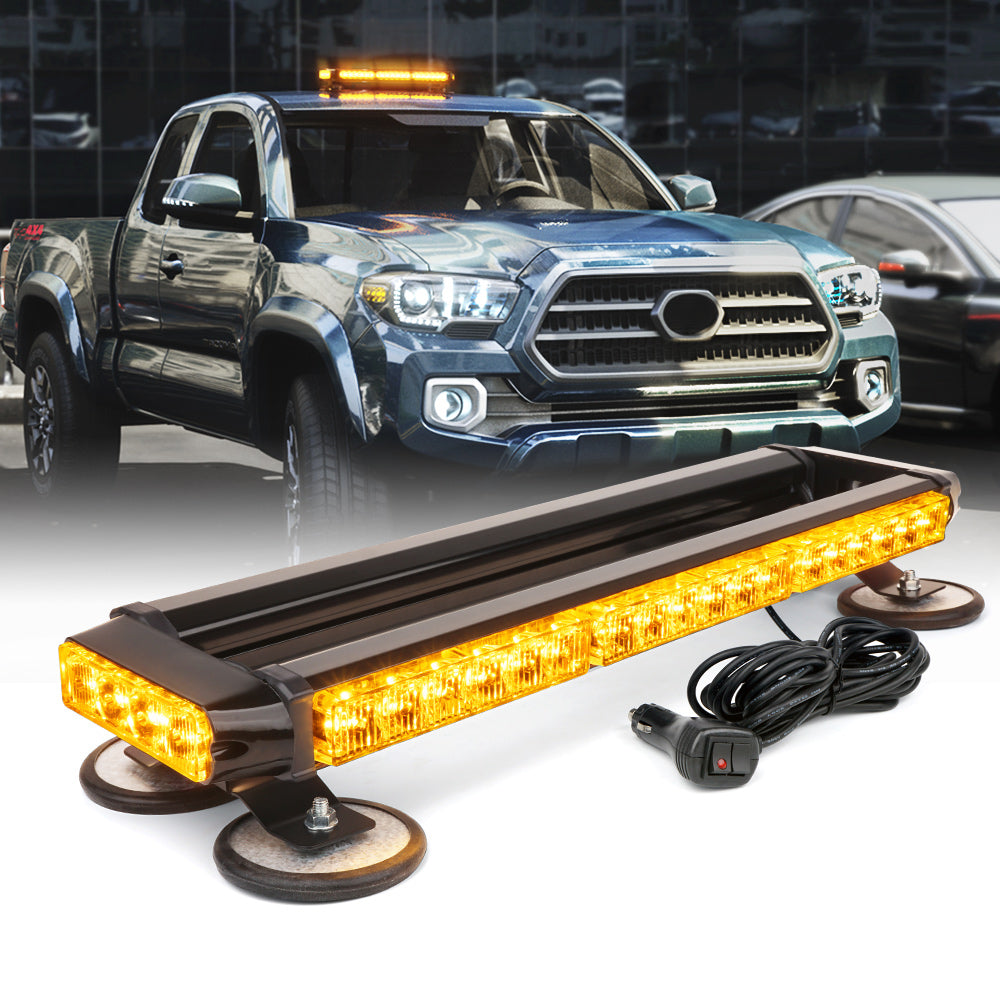 Mini LED Rooftop Strobe Light Bar with Magnetic Base | Blaze Series