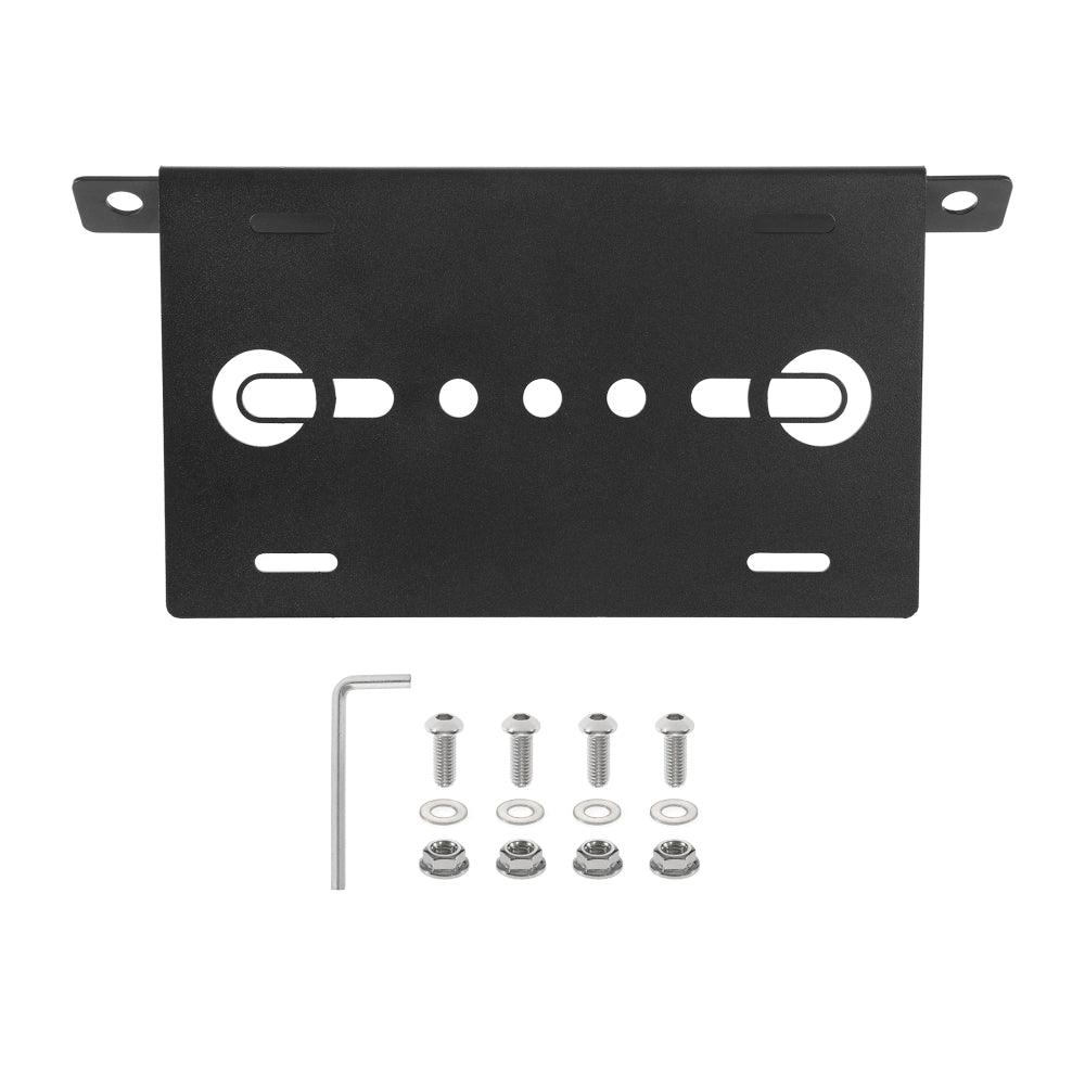 Front Bumper License Plate Mount Holder Compatible with 2021-later Bronco Accessories 2021 2022 2023 4/2 Door