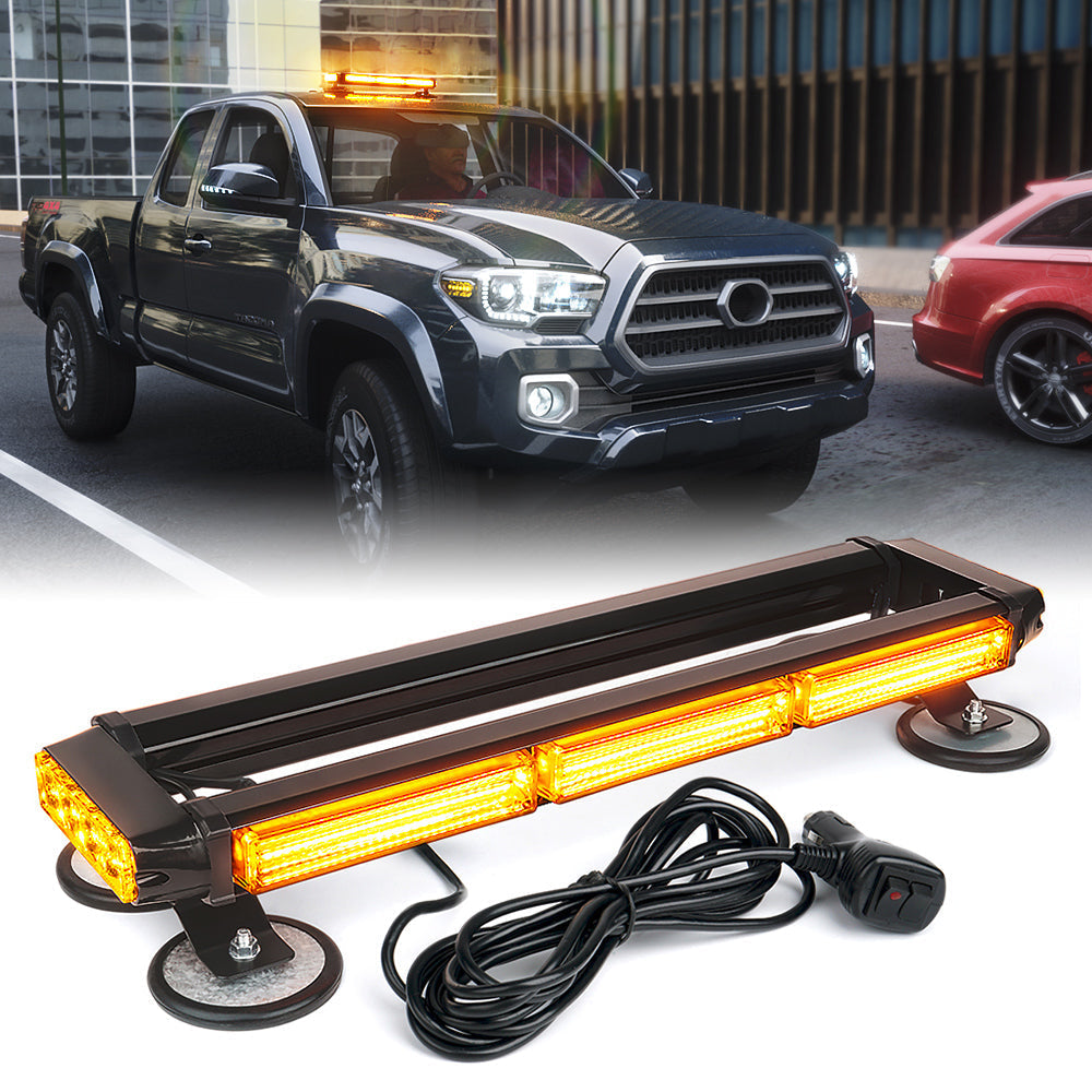 Mini LED Rooftop Strobe Light Bar with Magnetic Base | Blaze Series