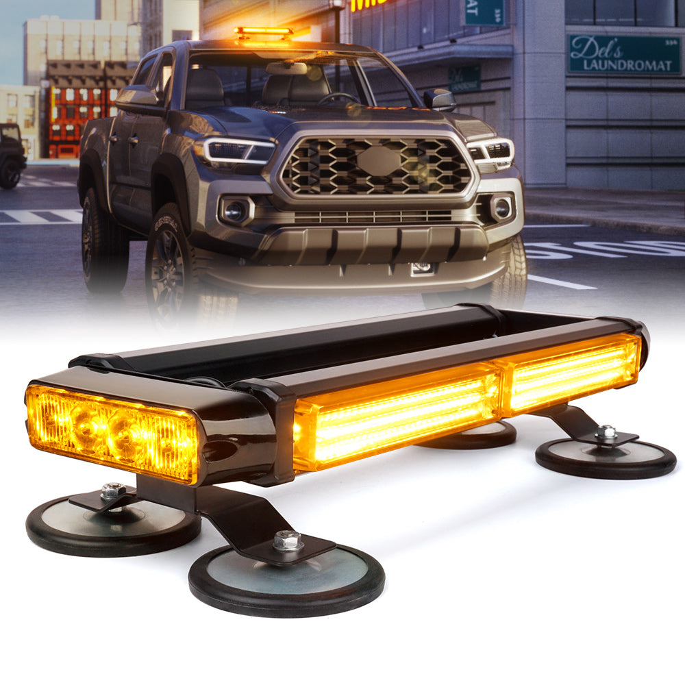 Mini LED Strobe Light Bar with Magnetic Base | Tracker Series