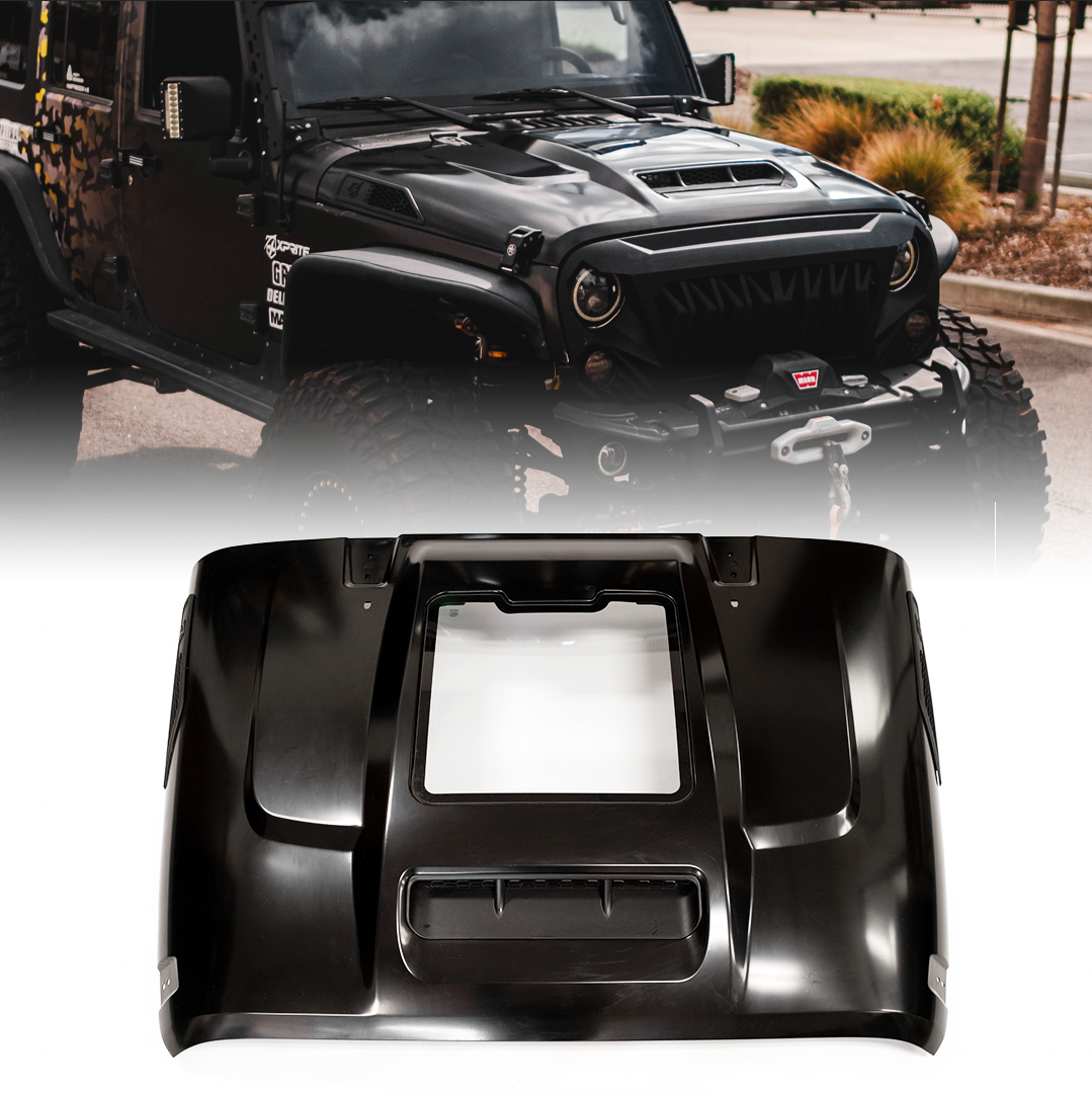 Xprite Wrangler JK Hood with Visible Engine Interior | ZR1