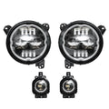 Xprite 9-Inch RGB-W Headlights with DRL & Halo