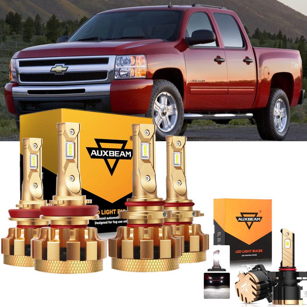 For 2007-2015 Silverado 1500 F-16 Plus Series Built-in Canbus Automotive Grade 14000LM LED Light Bulbs High Low Beam Bundle