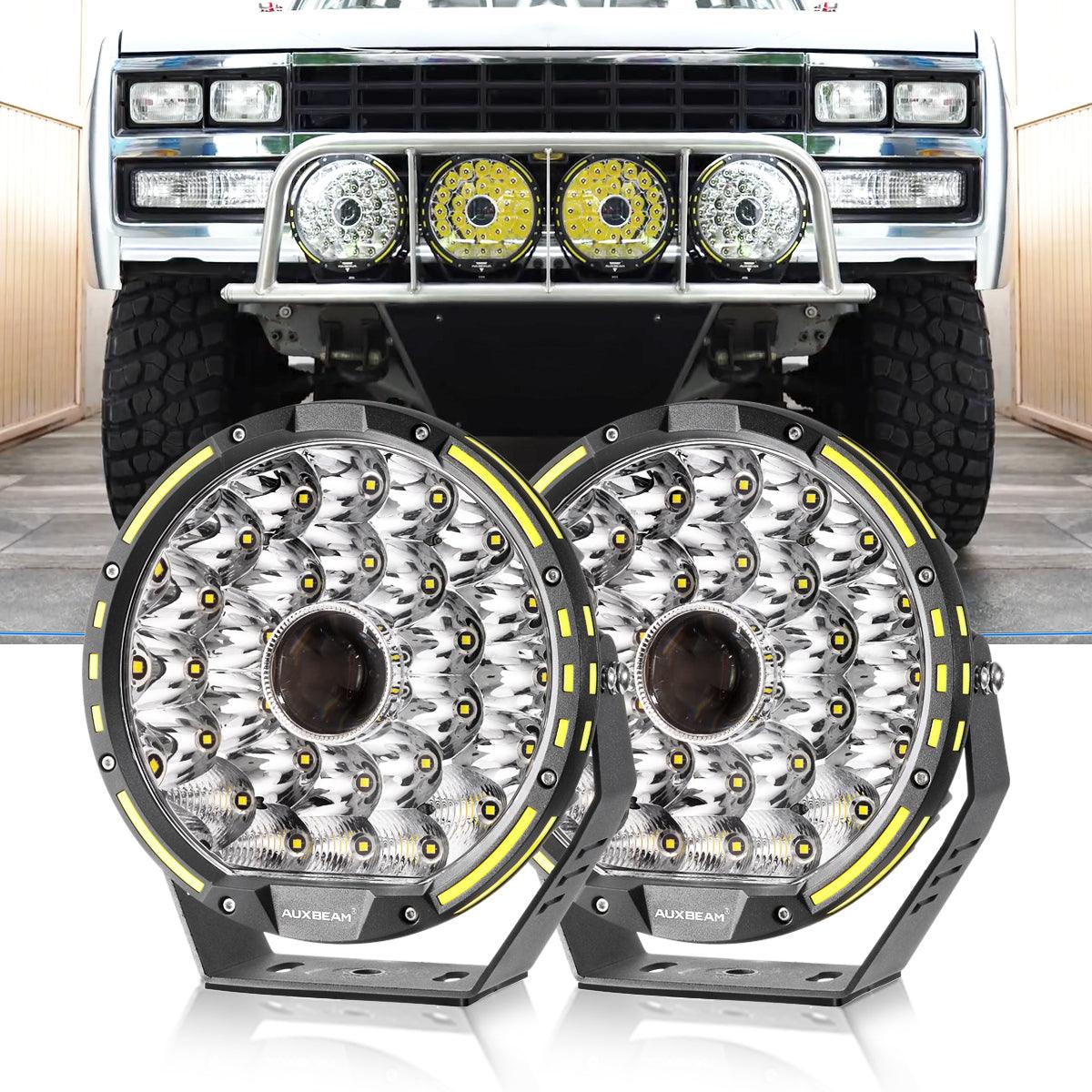 (2pcs/set) 9 INCH 270W 37776LM 360-PRO Series Custom Lens Offroad LED Driving Lights for