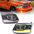 LED Headlight Assembly Reflection Bowl For 2009-2018 4th Gen 1500 2500 3500
