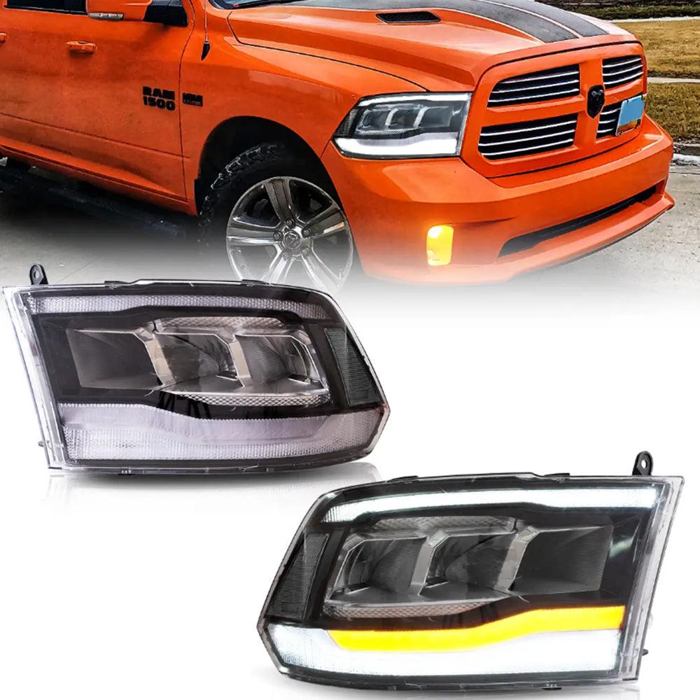 LED Headlight Assembly Reflection Bowl For 2009-2018 4th Gen 1500 2500 3500