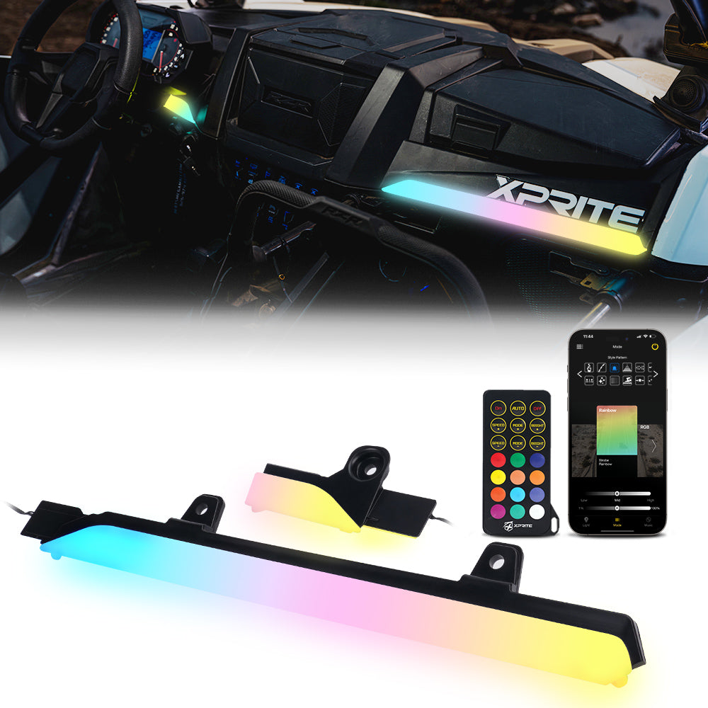 Xprite Polaris RZR RGB Chasing Panel Dash Light Bar Kit
