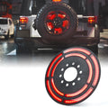 Xprite RGB Spare Tire Brake Light - Dual Ring Rear Wheel Light Compatible with 2007-2018 Jeep Wrangler JK JKU