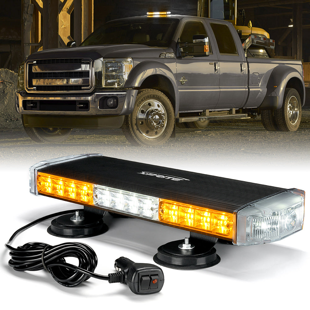 Mini LED Rooftop Strobe Light Bar with Magnetic Base | Blaze Series