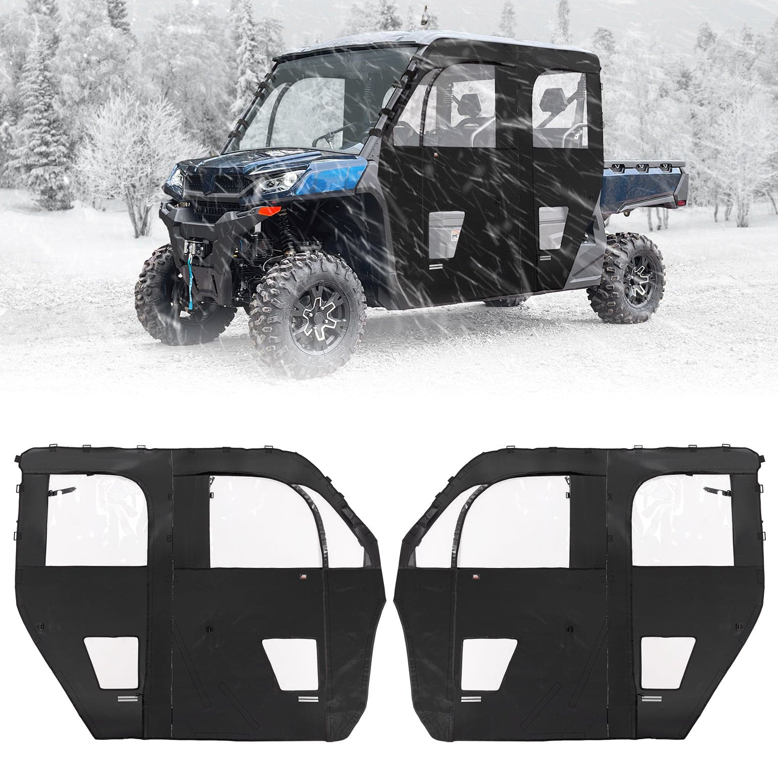 Kemimoto Soft Cab Enclosure Doors UForce 1000XL 2022-2024