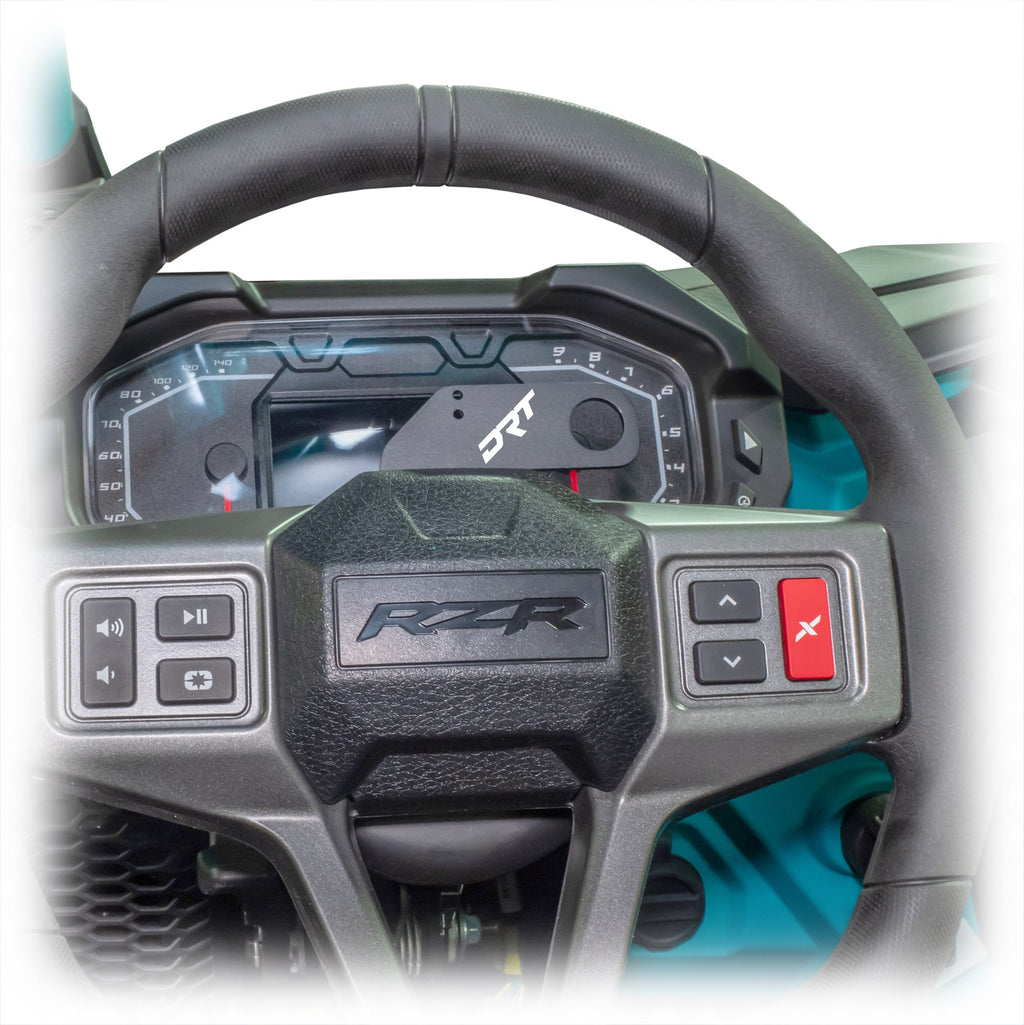 Polaris RZR 2020+ Steering Wheel Single Push-To-Talk Plate