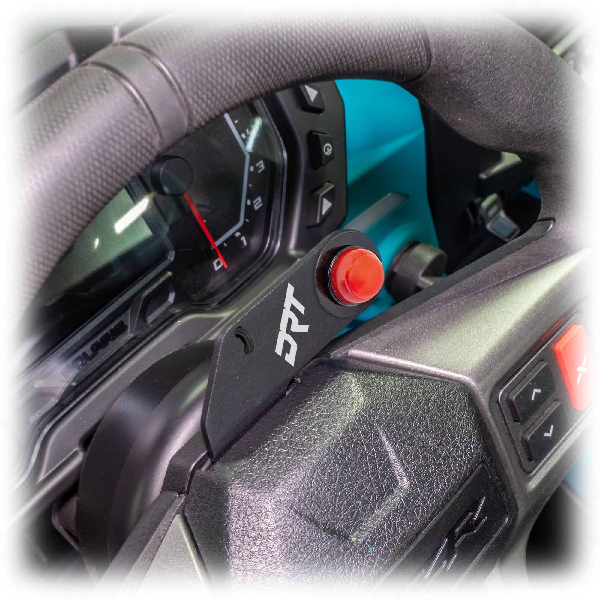 Polaris RZR 2020+ Steering Wheel Single Push-To-Talk Plate