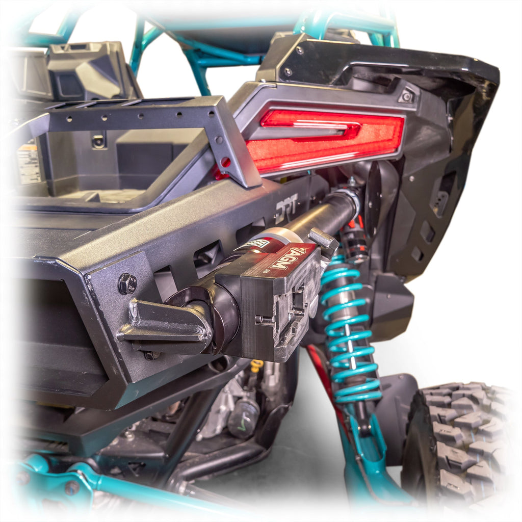 Polaris Pro R Desert Runner Fixed Tire Carrier AGM Electric Jack Holder Kit