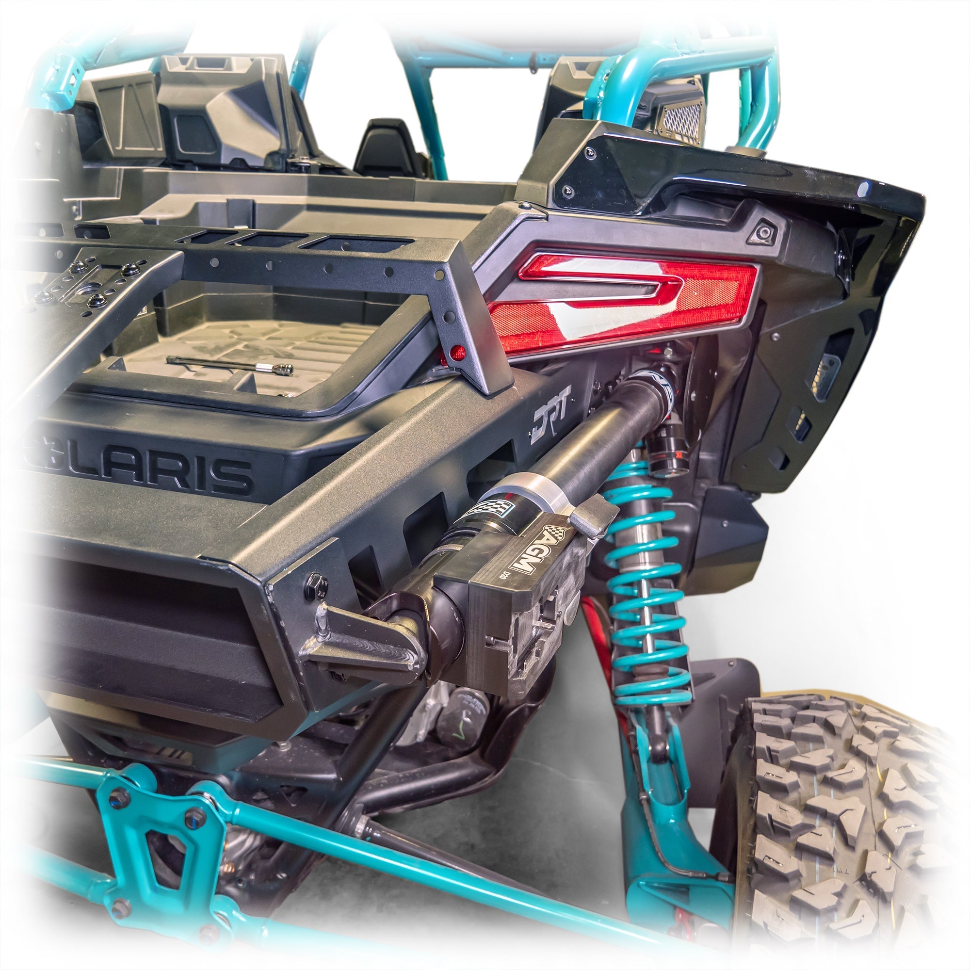 Polaris Pro R Desert Runner Fixed Tire Carrier AGM Electric Jack Holder Kit