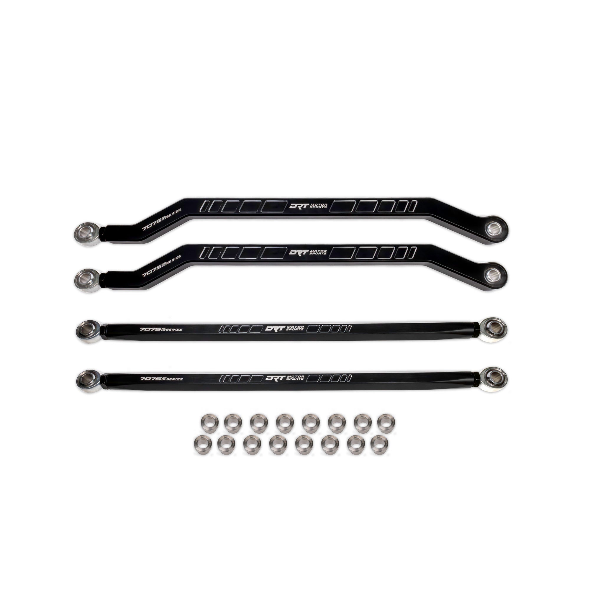 Billet Aluminum Race Series 7075 XD High Clearance Radius Rod Set For Polaris Pro R / Pro S / Turbo R