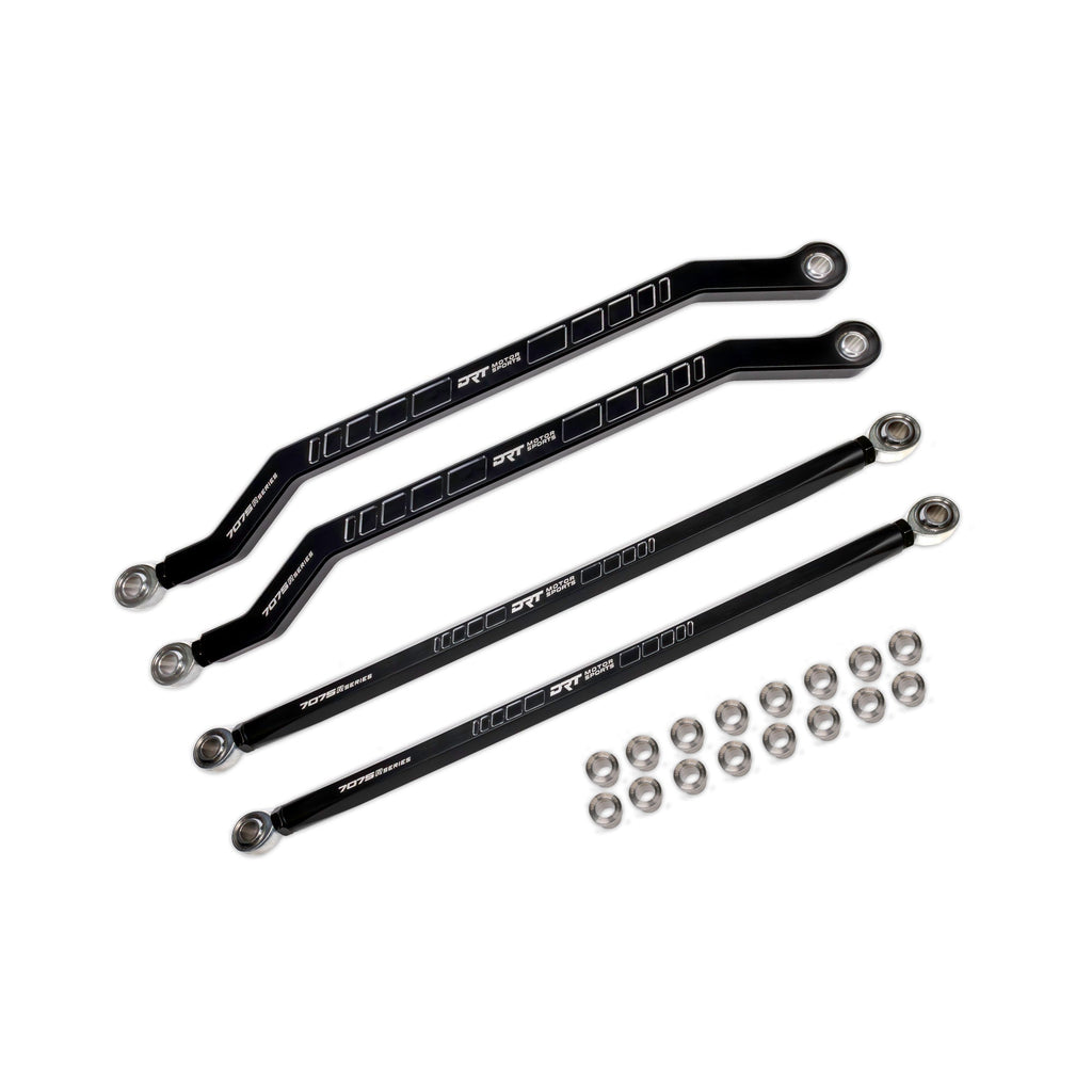 Billet Aluminum Race Series 7075 XD High Clearance Radius Rod Set For Polaris Pro R / Pro S / Turbo R