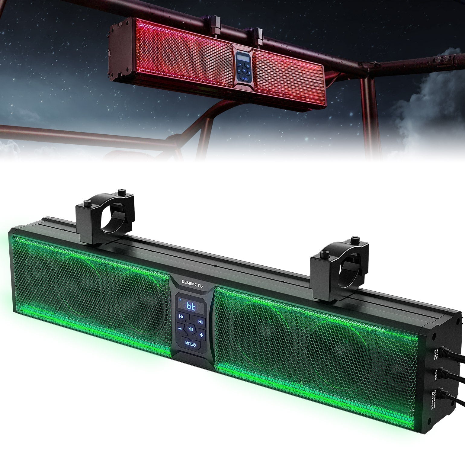 Kemimoto 6 Speaker 26'' RGB Universal Sound Bar Maverick X3/ RZ