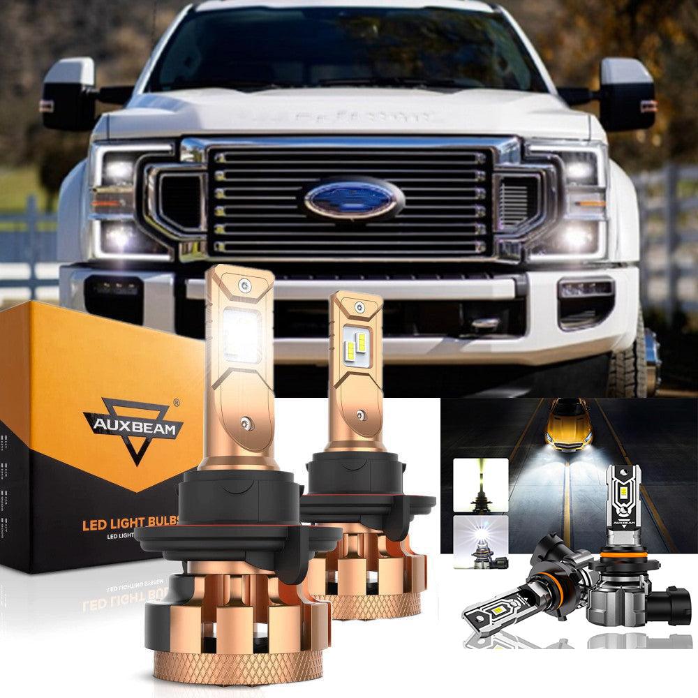 For 2005-2020 F250 Super Duty F-16 Plus Series H13 Built-in Canbus Automotive Grade 14000LM LED Light Bulbs High Low Beam Bundle