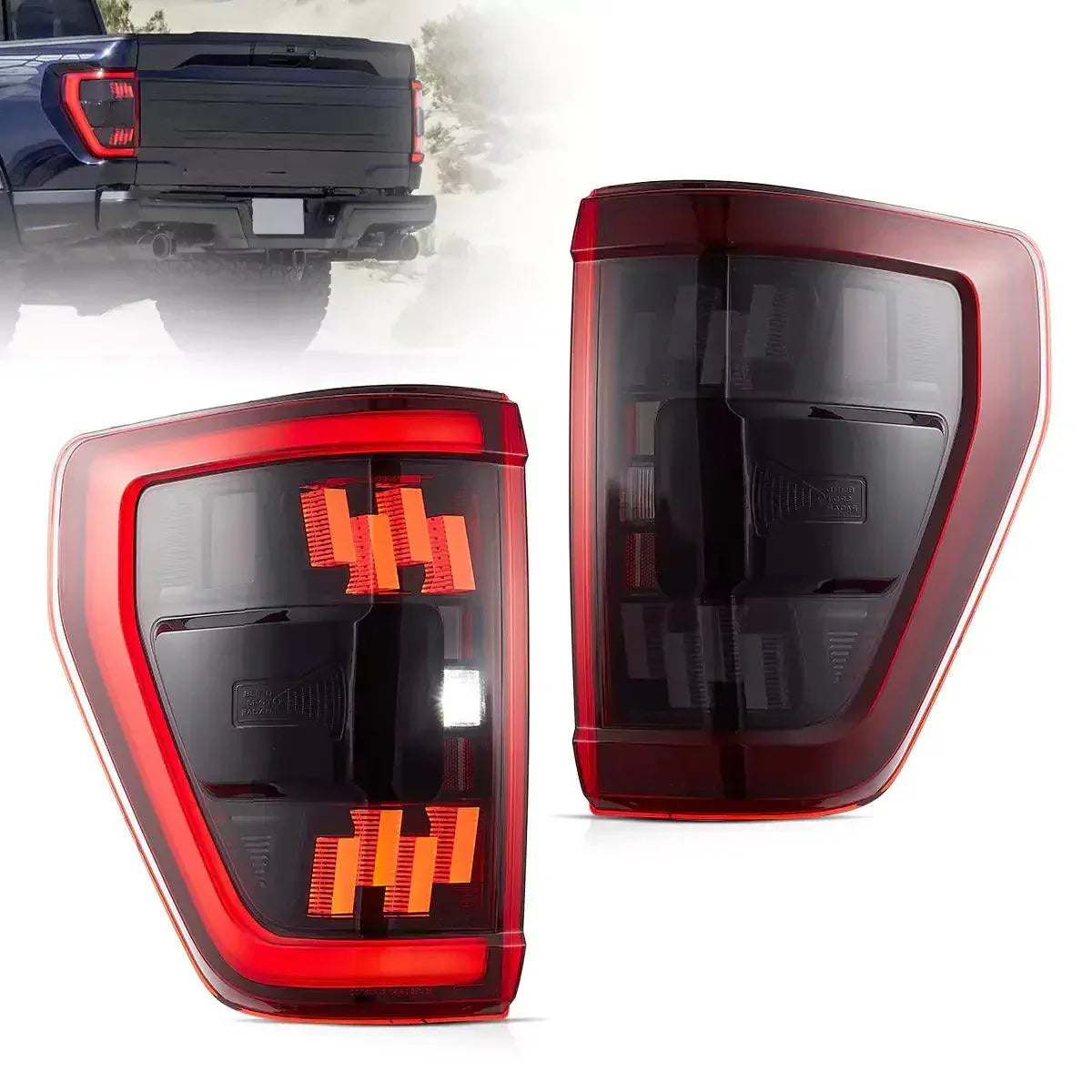 LED Tail Light Assemly with Full LED For 2021-2023 F150
