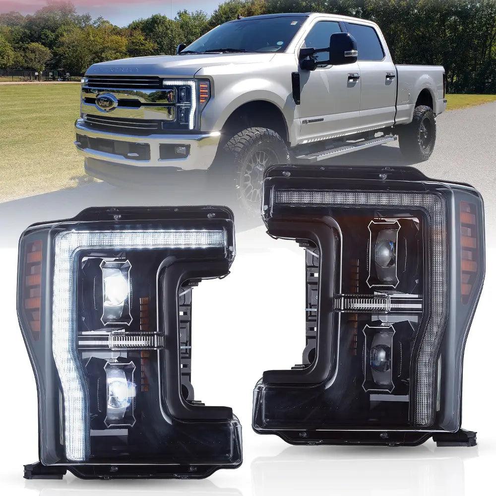 LED Headlight Assembly For 2017-2019 F250 350 450 F550 Super Duty