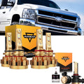For 2007 Silverado 2500 HD Classic F-16 Plus Series Built-in Canbus Automotive Grade 14000LM LED Light Bulbs High Low Beam Bundle