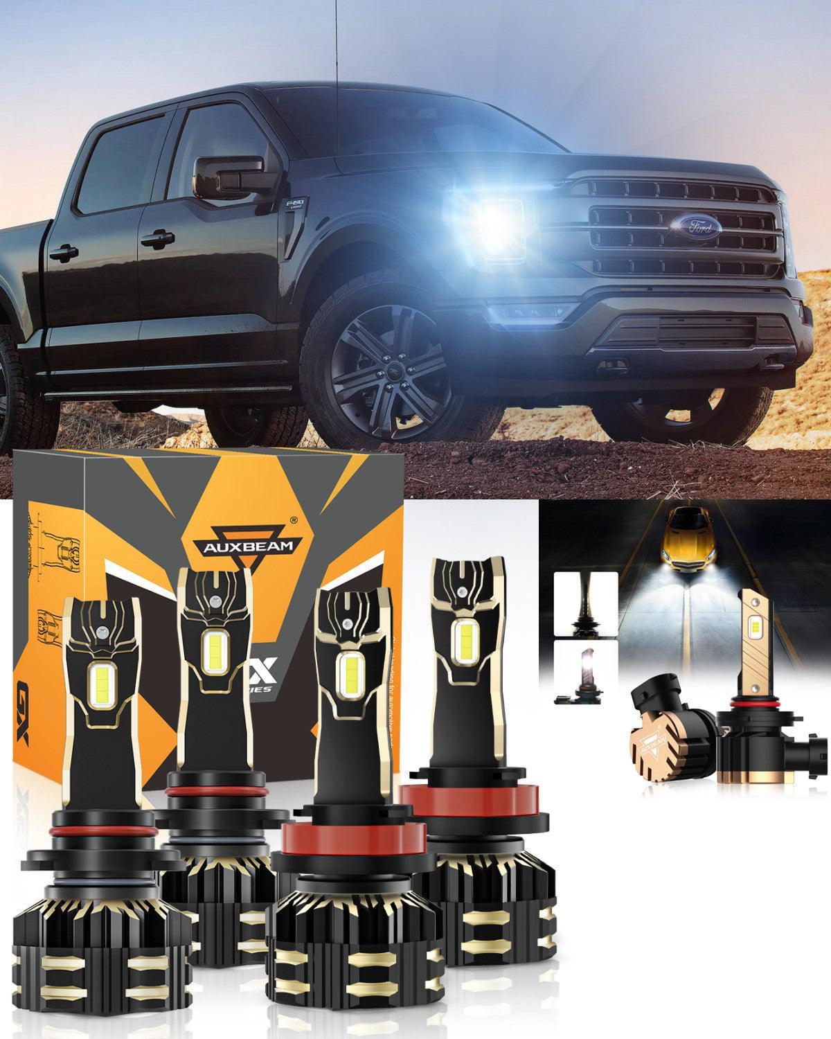 For 2021 F-150 9005 H11 LED Headlight Bulbs Bundle