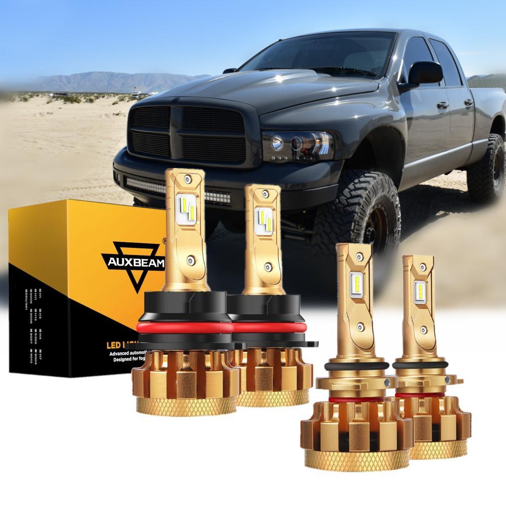 For 2002-2005 1500 F-16 Plus Series Built-in Canbus Automotive Grade 14000LM LED Light Bulbs High Low Beam Bundle