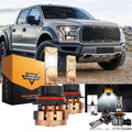 For 2004 F150 Heritage F-16 Plus Series 9007 Built-in Canbus Automotive Grade 14000LM LED Light Bulbs High Low Beam Bundle