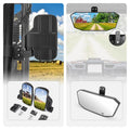 Kemimoto Adjustable Side Mirrors & Rear View Mirror Polaris Ranger