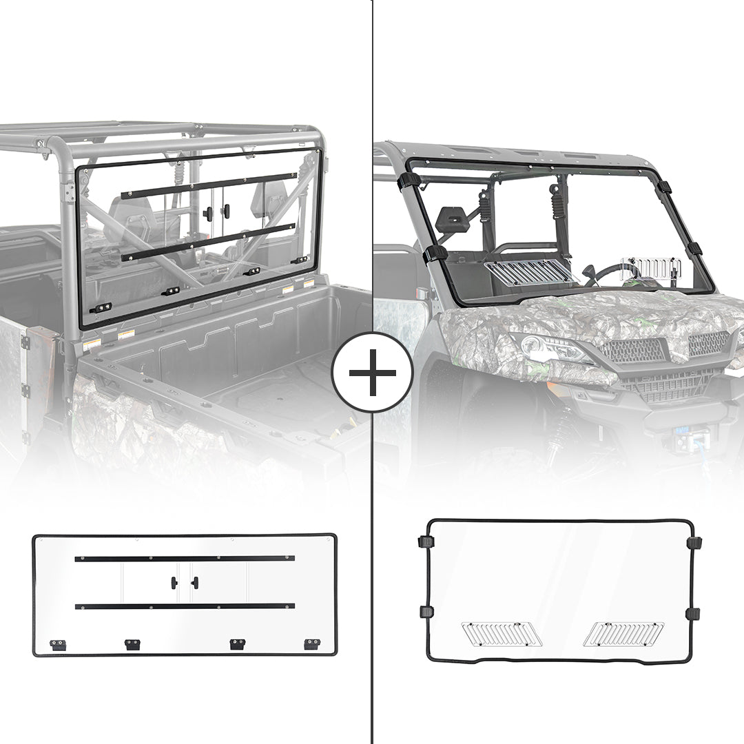 Kemimoto Airflow Sliding Vented Rear & Front Windshield UFORCE