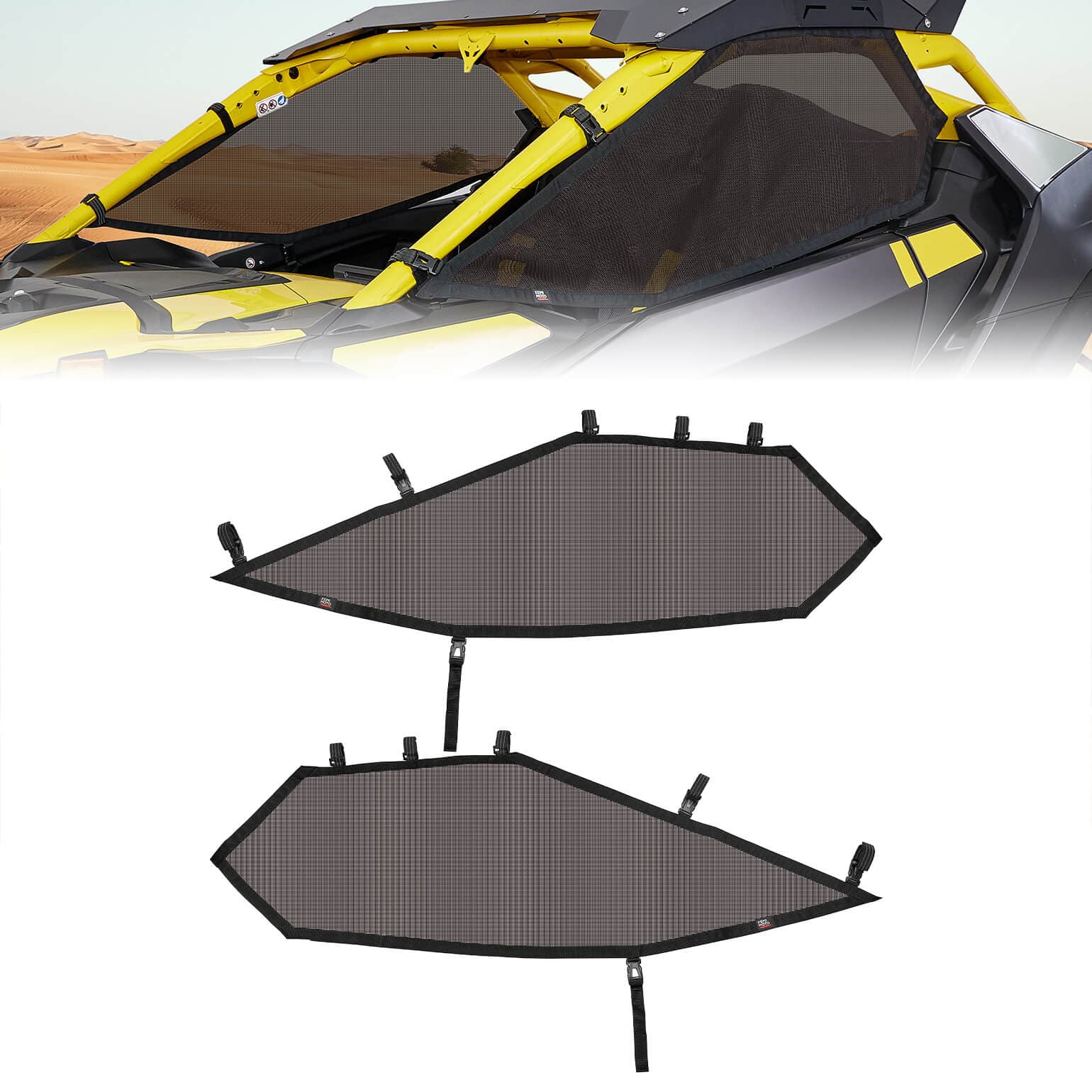 Kemimoto Window Nets Maverick R 2024+
