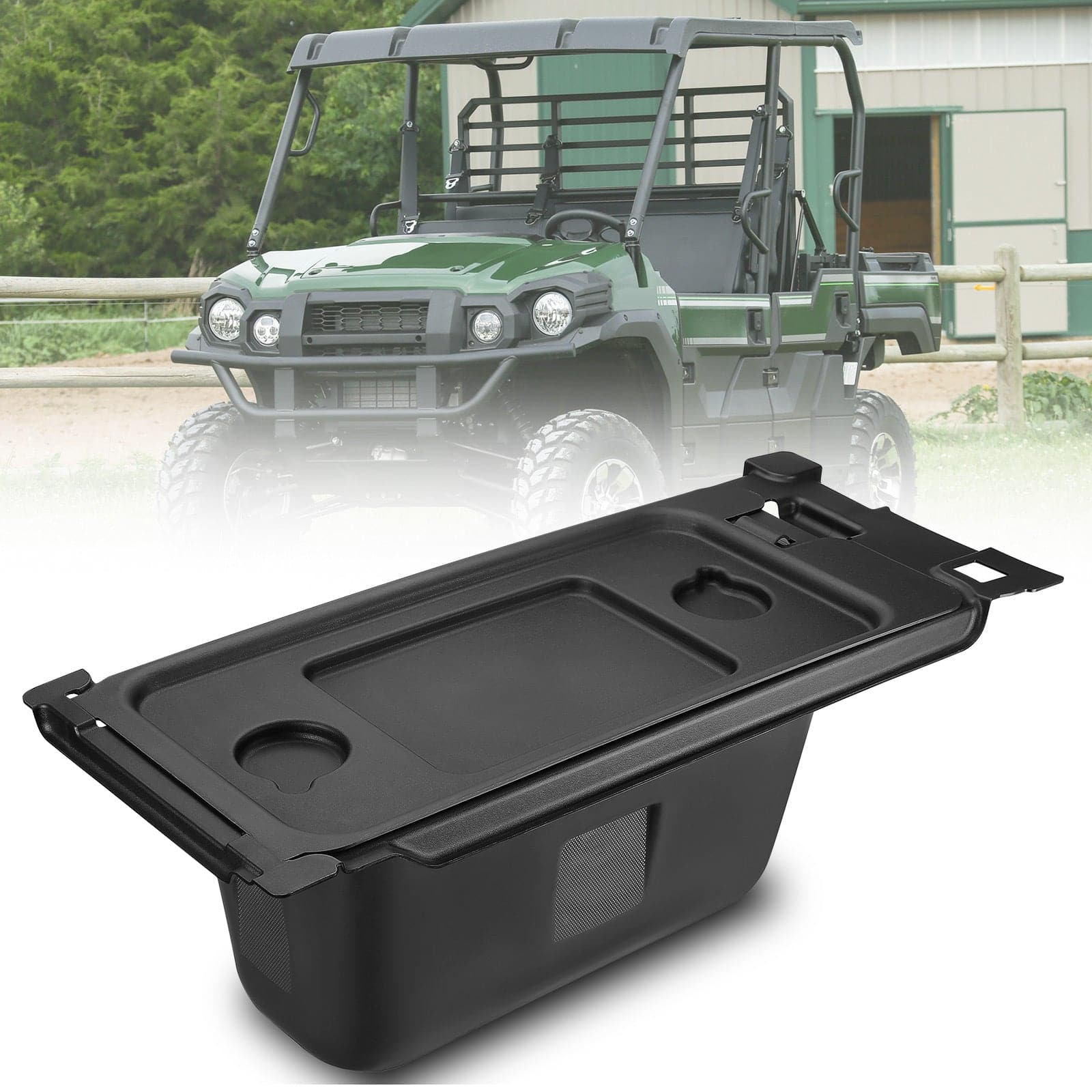 Kemimoto Under-Seat Storage Bin Kawasaki Mule PRO-FX FXR FXT DX DXT