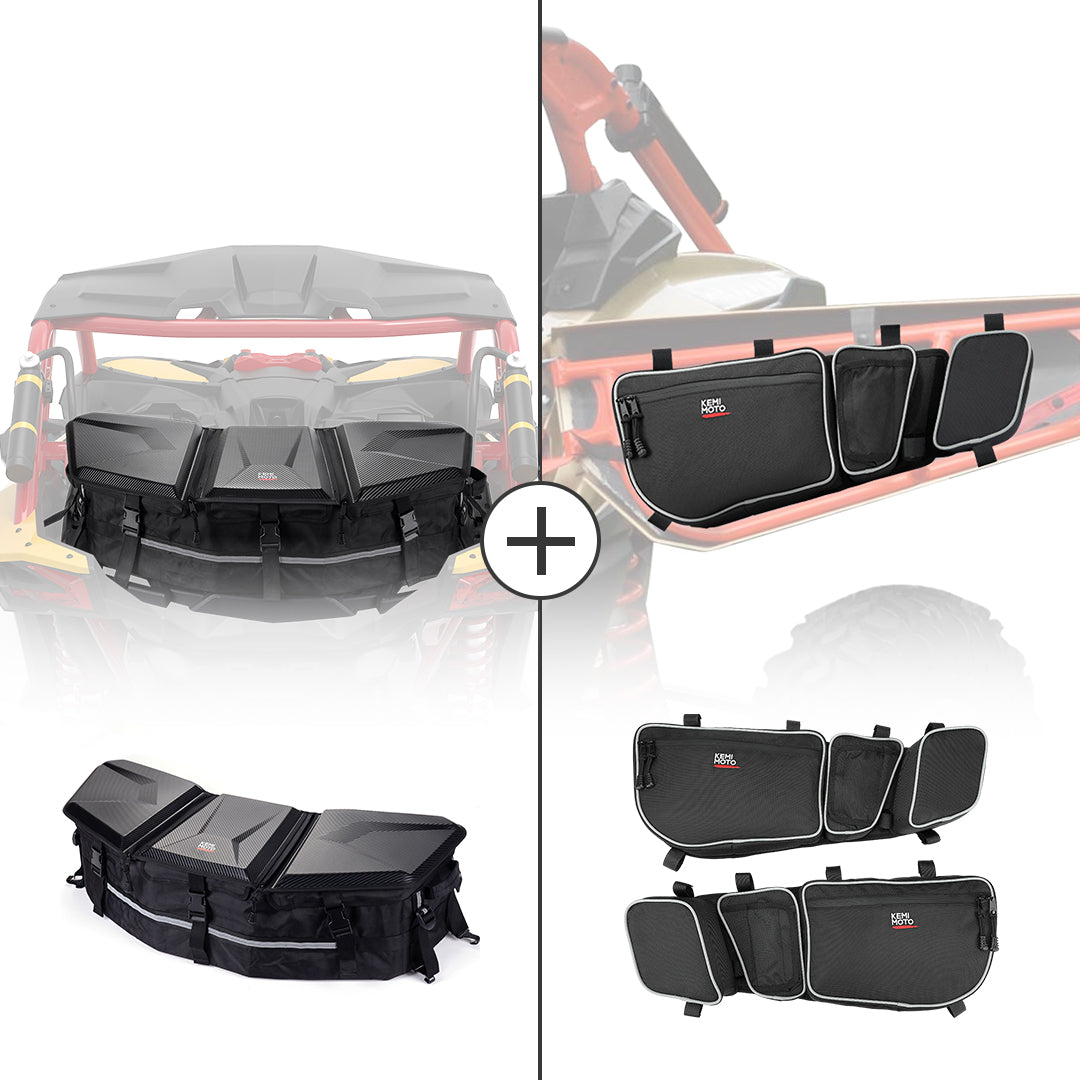 Kemimoto Front & Rear Storage Bags Maverick X3