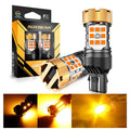 🆕T20 7443 7440 LED Turn Signal Light Rear/Front, Side Marker Light Bulbs 50W 4000LM CAN-Bus Error Free 3000K Amber B21-PRO Series |2 Bulbs