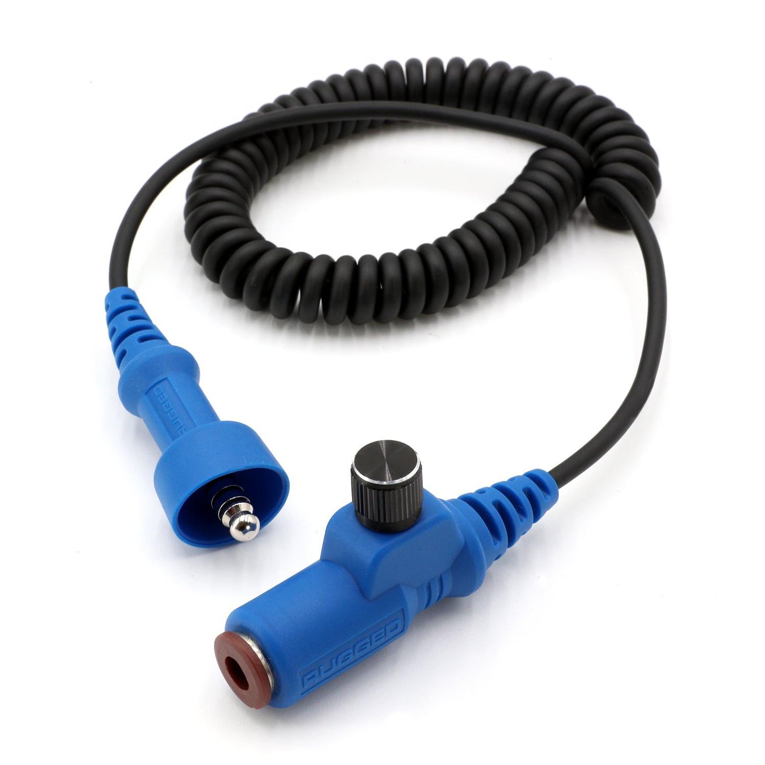 Headset and Helmet Kit Extension Cable with Volume Control - RUGGED