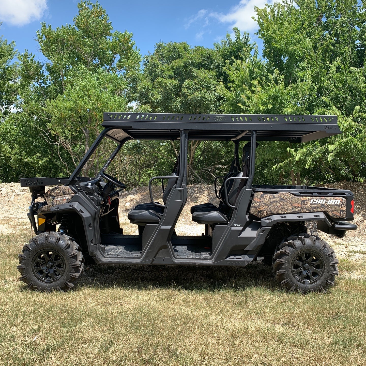 Defender Max Ultra Extended UTV Top - Overhangs Over Rear Bed