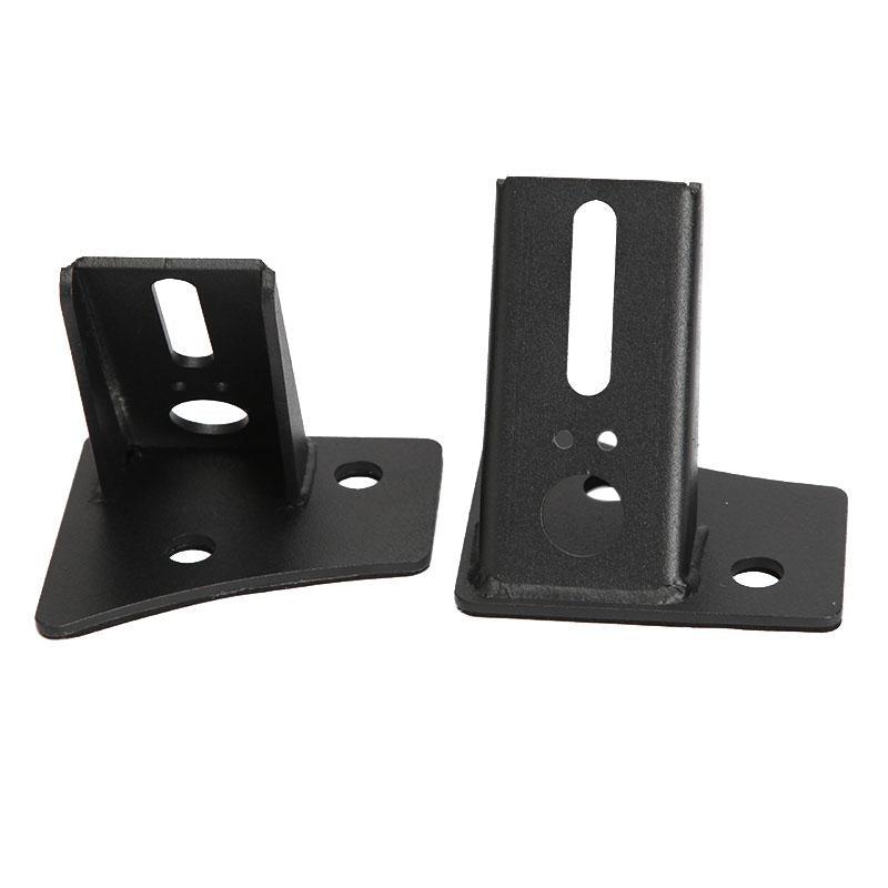 2pcs Black A-Pillar Light Lower Windshield Hinge Mounting Brackets LED Pod Light for 2007-2017 Wrangler JK