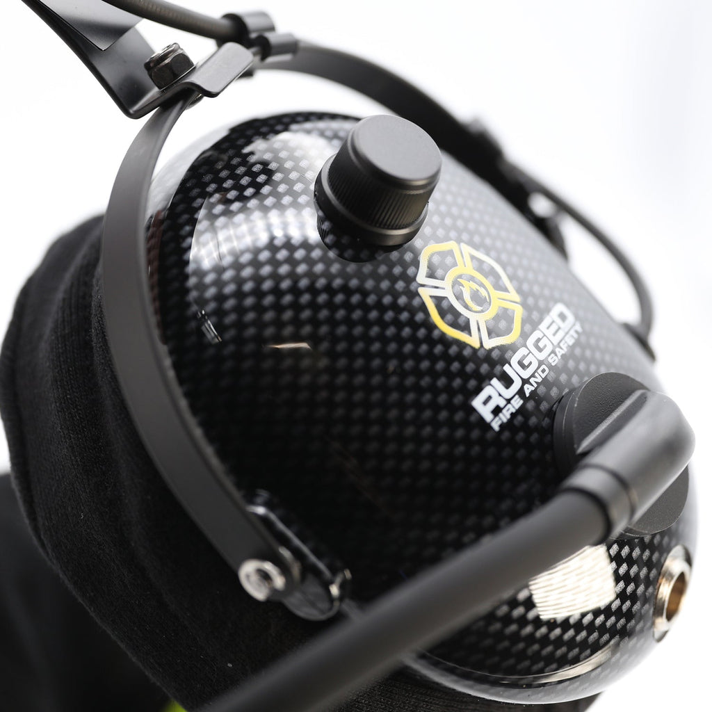 FHS Over-The-Head Fire Safety Industrial Headset - No Buttons / No Cable