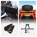 Kemimoto Front Side Door Bags and Spare Tire Carrier Mount Polaris RZR