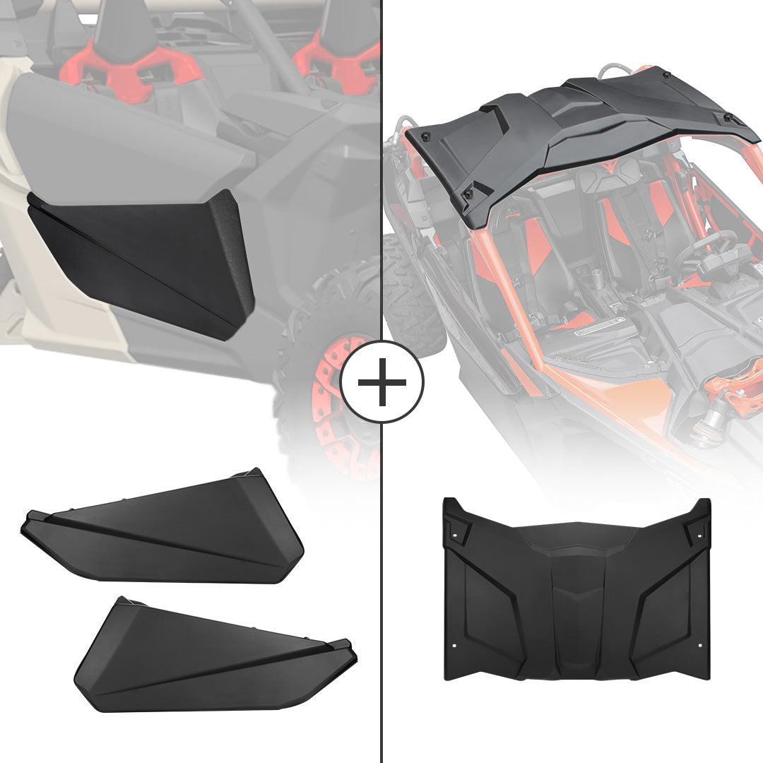 Kemimoto Front Lower Door Inserts & Roof Maverick X3