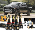 For 2015 1500 (with projector-type headlights) 9005 9012 LED Headlight Bulbs Bundle