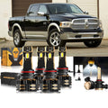For 2014 1500 (with projector-type headlights) 9005 9012 LED Headlight Bulbs Bundle