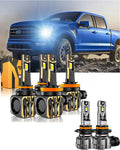 For 2015-2020 F-150 9005 H11 LED Headlight Bulbs Bundle