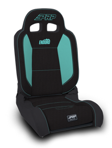 EnduroDaily Reclining Suspension Seat, Black & Teal Vinyl, Passenger