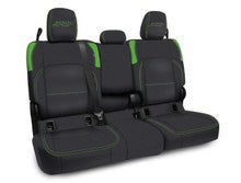 Rear Bench Cover for Jeep Gladiator JT, with no Armrest - Black with Red Stitching