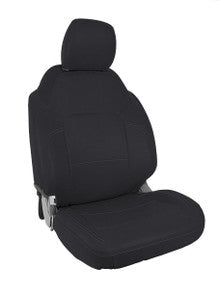 Front Seat Covers for 2021+ Ford Bronco, 2 Door - Black with Red Stitching