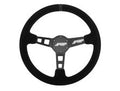 Deep Dish Suede Steering Wheel, Black