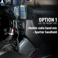 Handheld Radio Grab Bar Mount for Wrangler JK JKU JL and Gladiator JT - JL/JT - Radio-Only Mount
