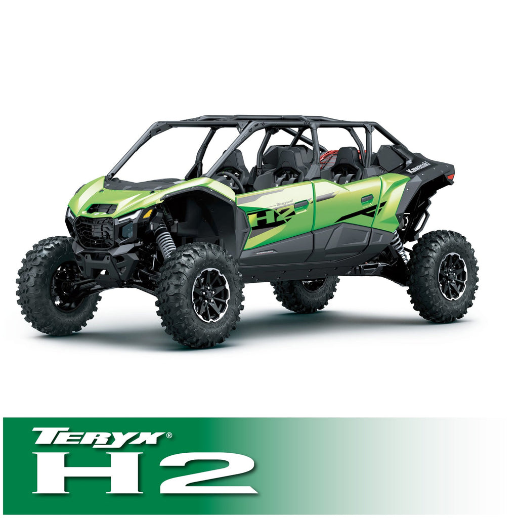Kawasaki Teryx4 and Teryx5 H2 Complete Communication Kit with Bluetooth Intercom and 2-Way Radio - STX Stereo Remote Head / M1 VHF Business Band